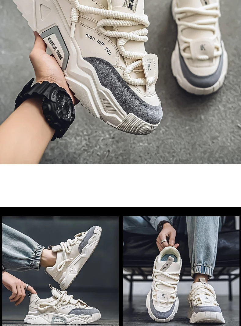New Men's Casual Sports Shoes 2025 Spring Fashion Versatile Low-Top Skate Shoes for Men Suitable for Outdoor Sports
