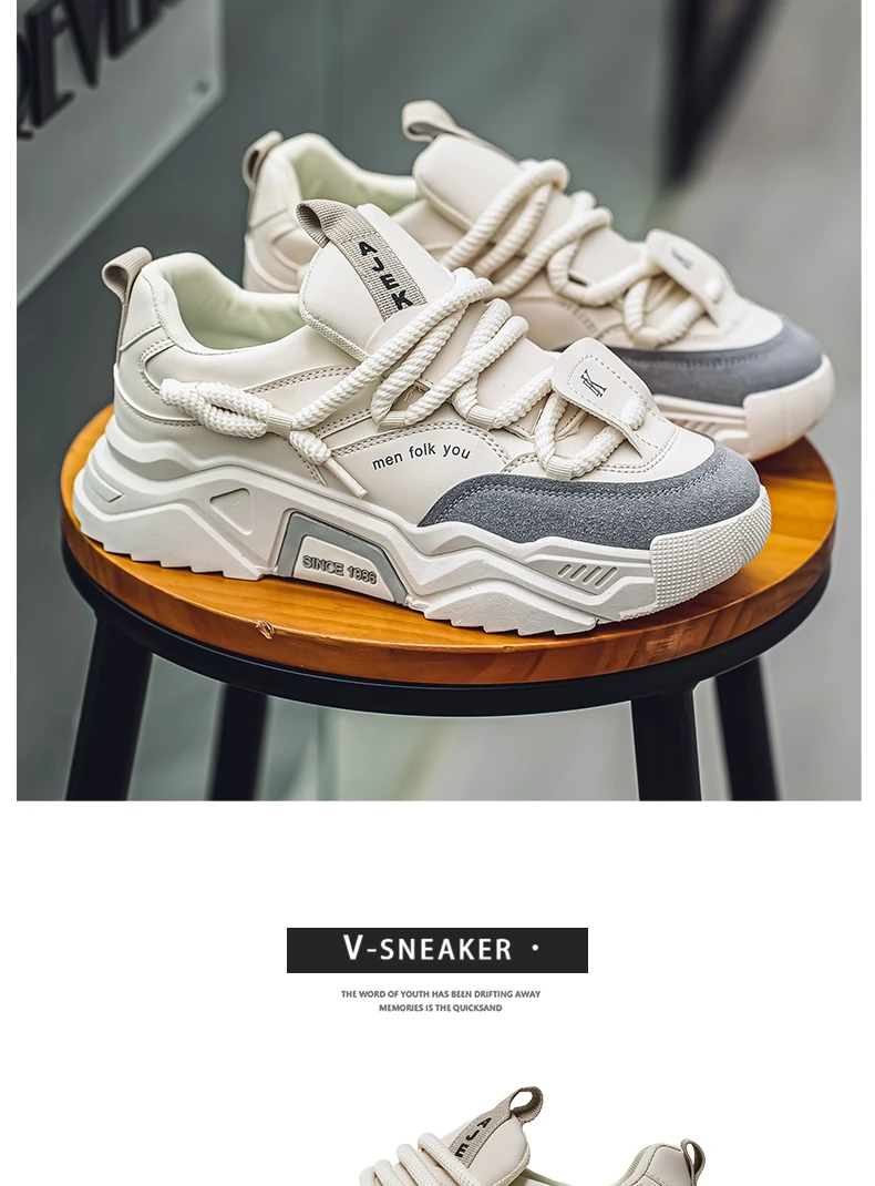 New Men's Casual Sports Shoes 2025 Spring Fashion Versatile Low-Top Skate Shoes for Men Suitable for Outdoor Sports