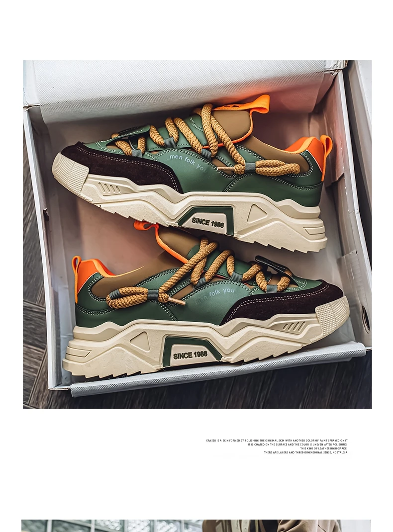 New Men's Casual Sports Shoes 2025 Spring Fashion Versatile Low-Top Skate Shoes for Men Suitable for Outdoor Sports