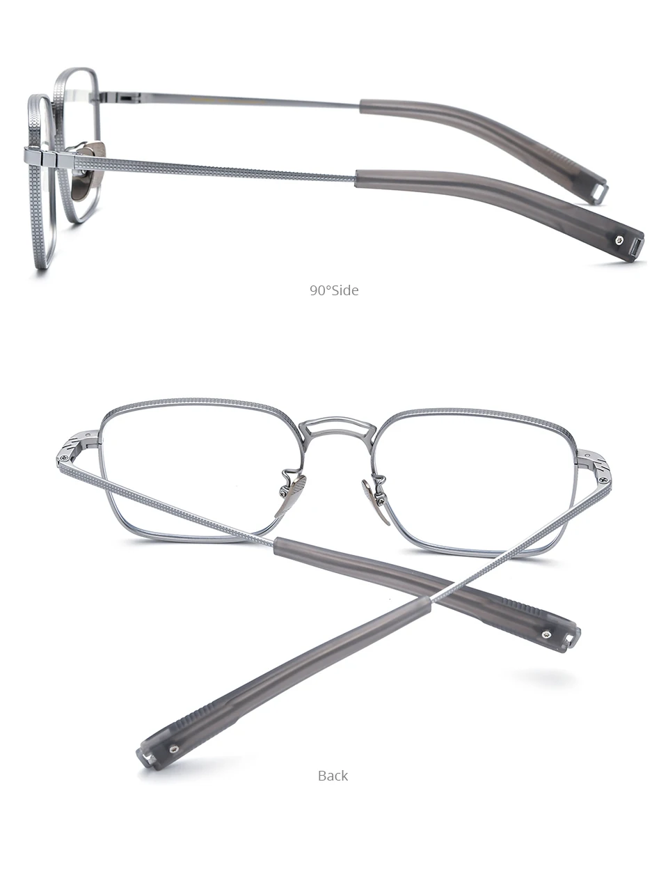 FONEX Titanium Glasses Frame Men New Brand Design Square Eyeglasses Male High Quality Ultralight Japanese Custom Eyewear DRX8827