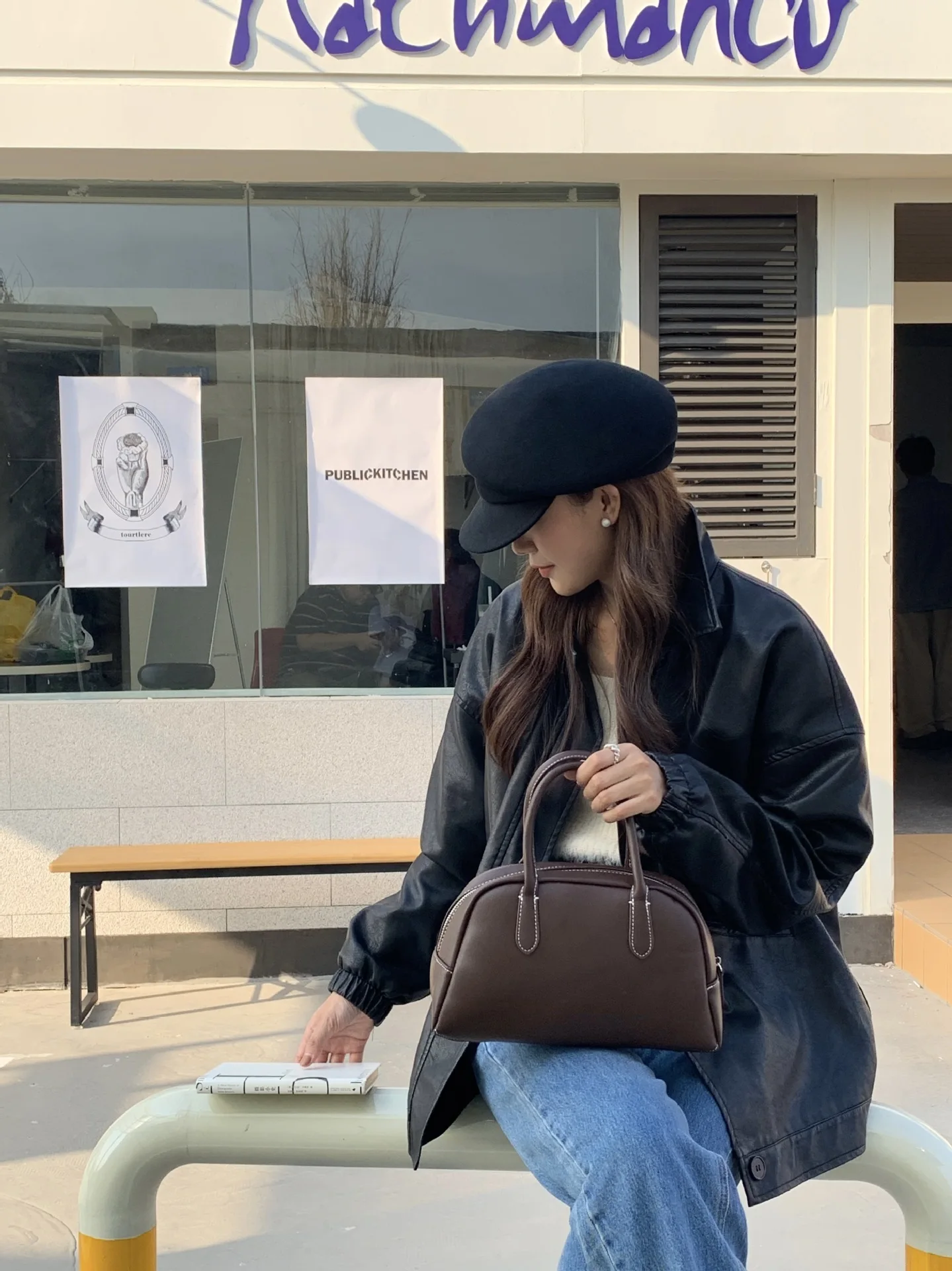 High-end Asymmetrical Woolen Newsboy Hat Women's autumn-winter Octagon Hat Painter Beret Hat Vintage Fez Hat M401
