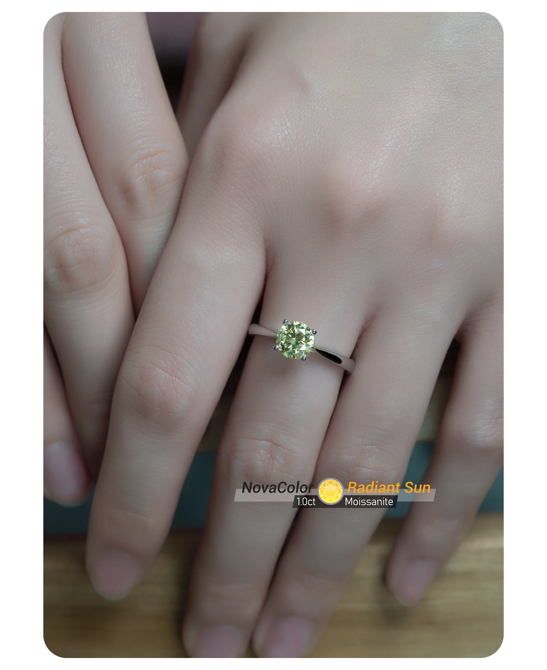 GIGAJEWE 1ct 6.5mm Round Cut D VVS1 Moissanite 925 Silver Ring Diamond Test Passed Fashion Claw Setting Girl Women Gift