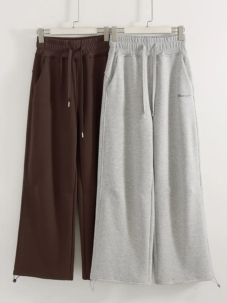 Women Tracksuits Winter Fleece Sweatsuit Brown Warm Crop Zipper Hoodies And Sweatpants Set For Women 2 Piece Velvet Pants Sets