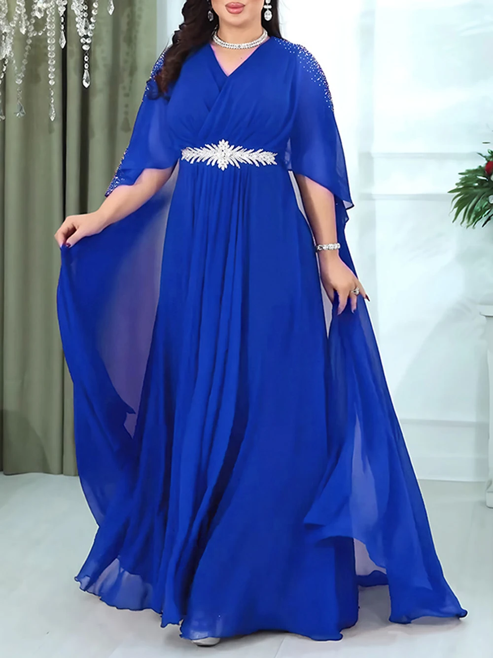 2026 Spring Summer Clothing Elegant Women Chiffon Long Dress Birthday Prom Party Evening Gowns African Robes Dubai Kaftan Abayas