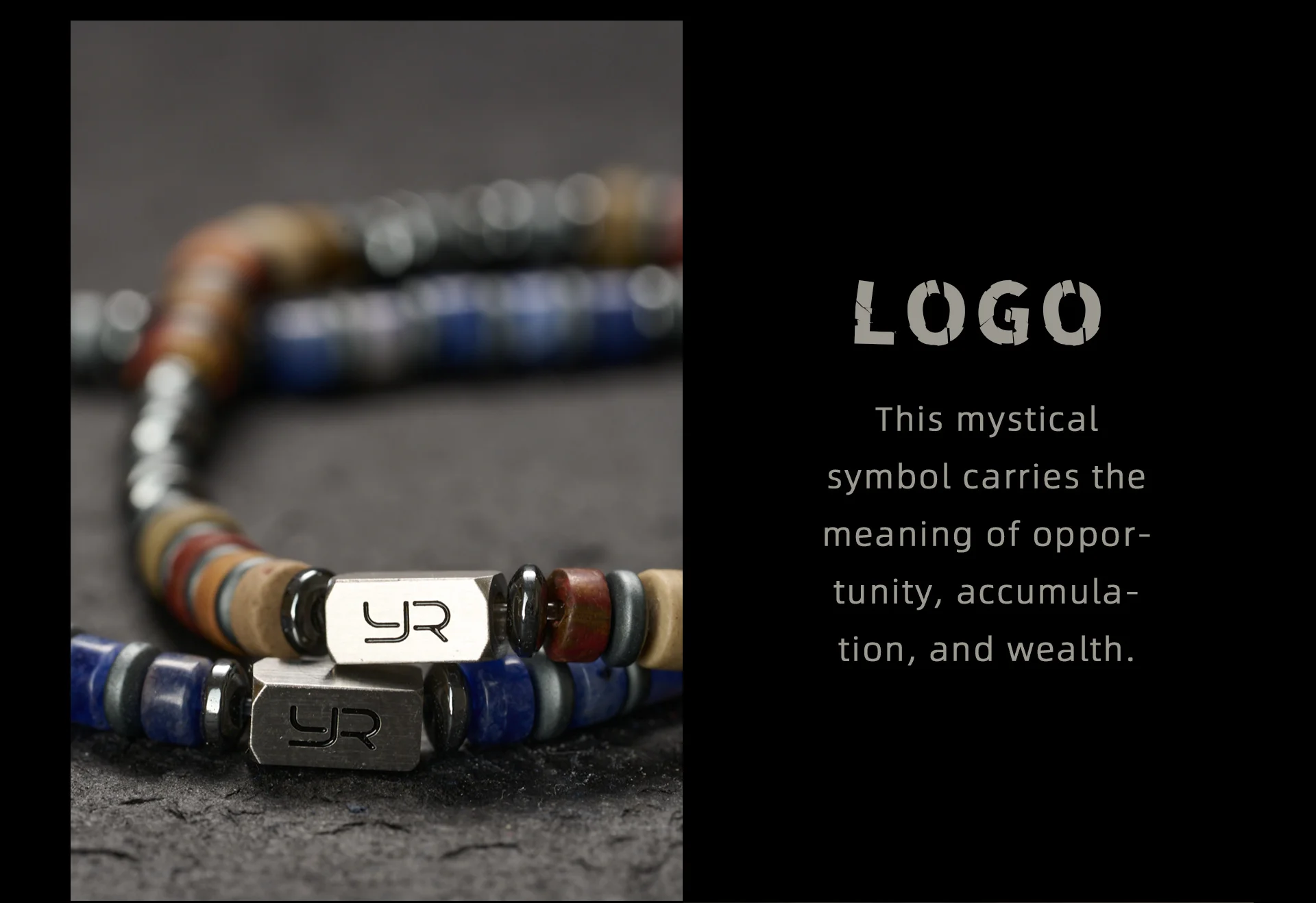 YOUNG&RICH Luxury Picasso Jasper Hematite Bracelet 4mm Bohemian Style Niche Accessory Handcrafted Unisex Bracelet