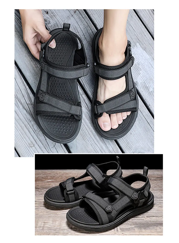 Summer Mens Sandals Wear Resistant Male Beach Shoes Fashion Comfortable Platform Shoes Non Slip New Men Shoes Hot Sale Sandalias
