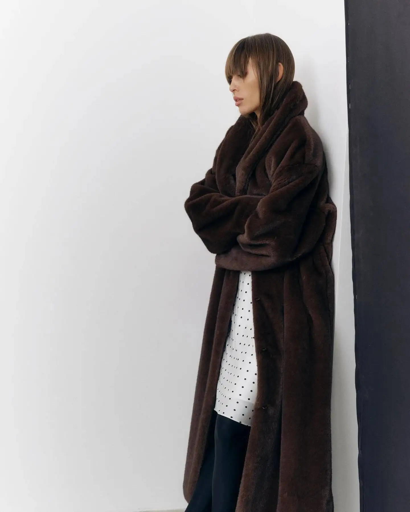 BJTZ Luxury Women’s Faux Fur Winter Coat Warm Thickened Thermal Insulated Jacket For Autumn Winter Cold Weather Outerwear