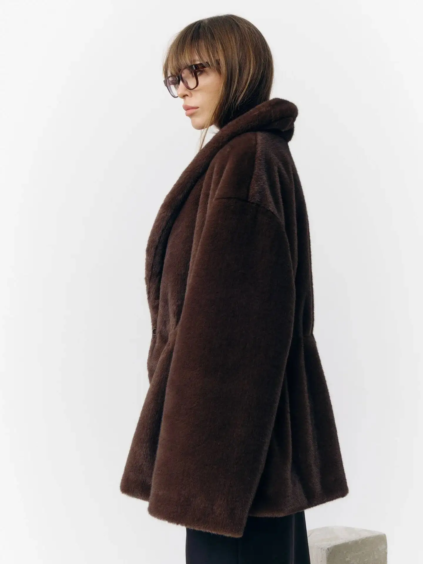 BJTZ Luxury Women’s Faux Fur Winter Coat Warm Thickened Thermal Insulated Jacket For Autumn Winter Cold Weather Outerwear