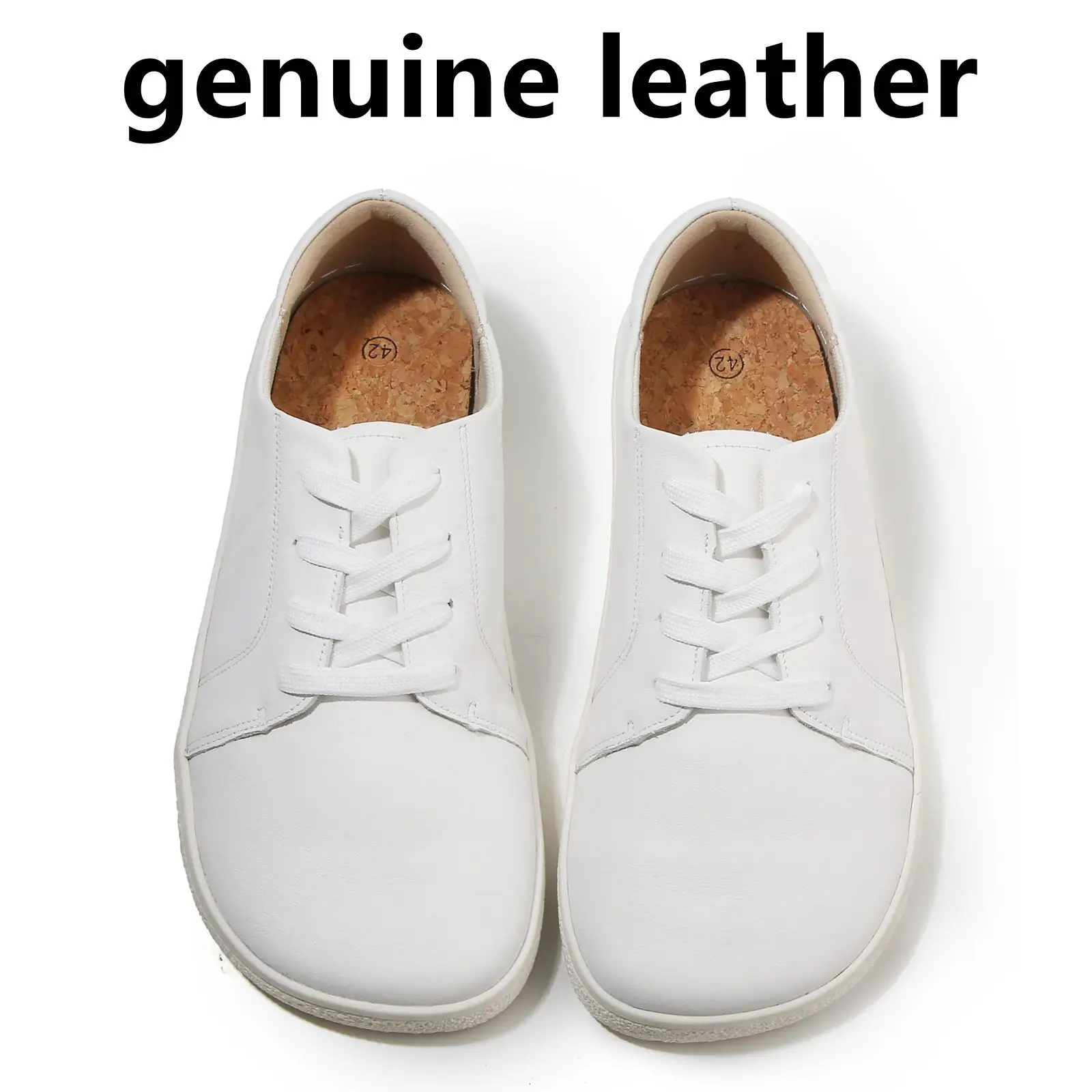 TONGLEPAO spring, autumn, barefoot, genuine leather men's women's sneakers with zero drop flat soft sole wider toe box light