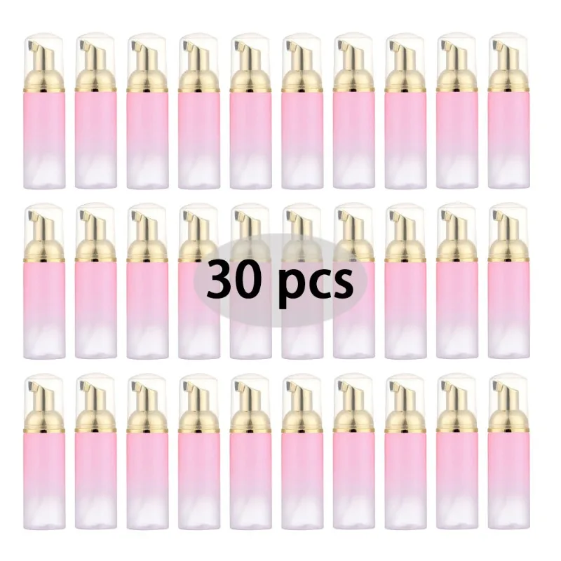 Grafting Eyelash Cleaning Kit 60ML Empty Foam Pump Dispenser Pore Deep Cleaning Brush Eyelash Extension Tube EVA Storage Bag
