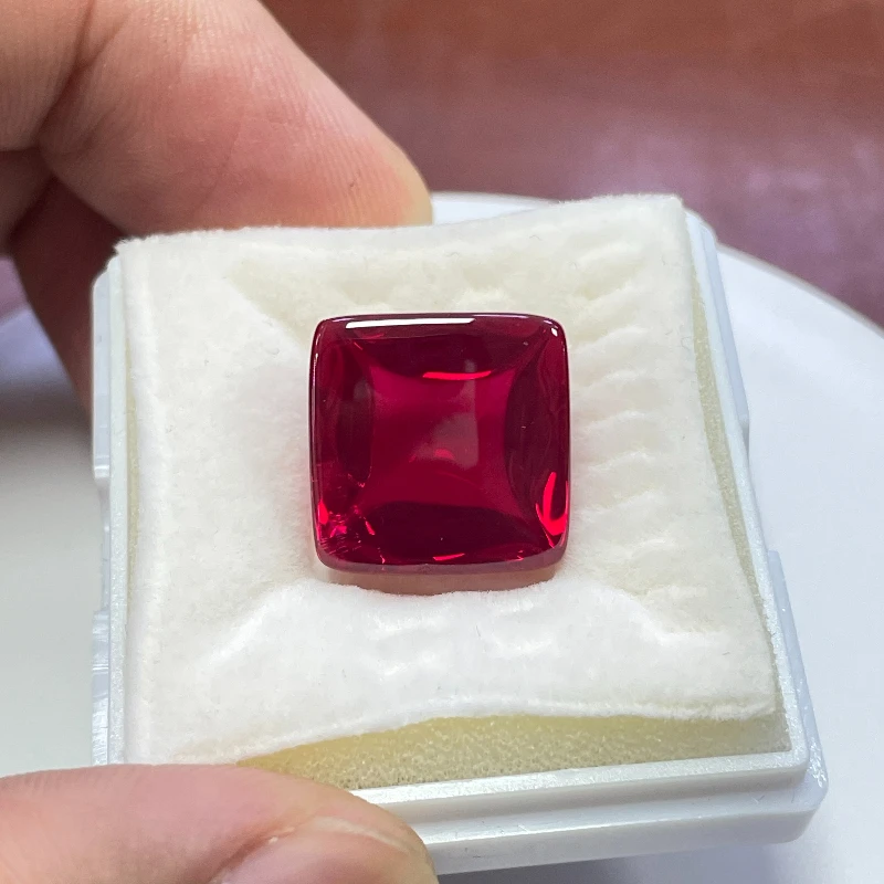 L-Ruby Sugar Tower Cut VVS1 Lab Grown Gemstone Pigeon Blood Red Certificate Advanced Charms Jewelry Making Materials Wholesale