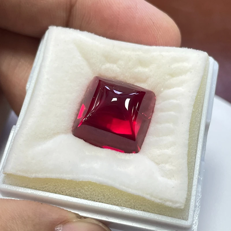 L-Ruby Sugar Tower Cut VVS1 Lab Grown Gemstone Pigeon Blood Red Certificate Advanced Charms Jewelry Making Materials Wholesale
