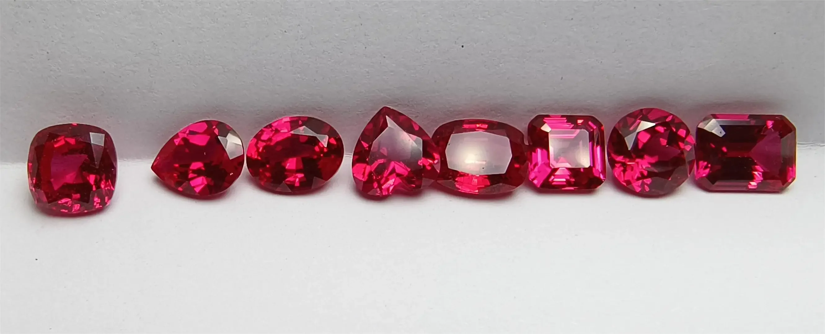 L-Ruby Sugar Tower Cut VVS1 Lab Grown Gemstone Pigeon Blood Red Certificate Advanced Charms Jewelry Making Materials Wholesale