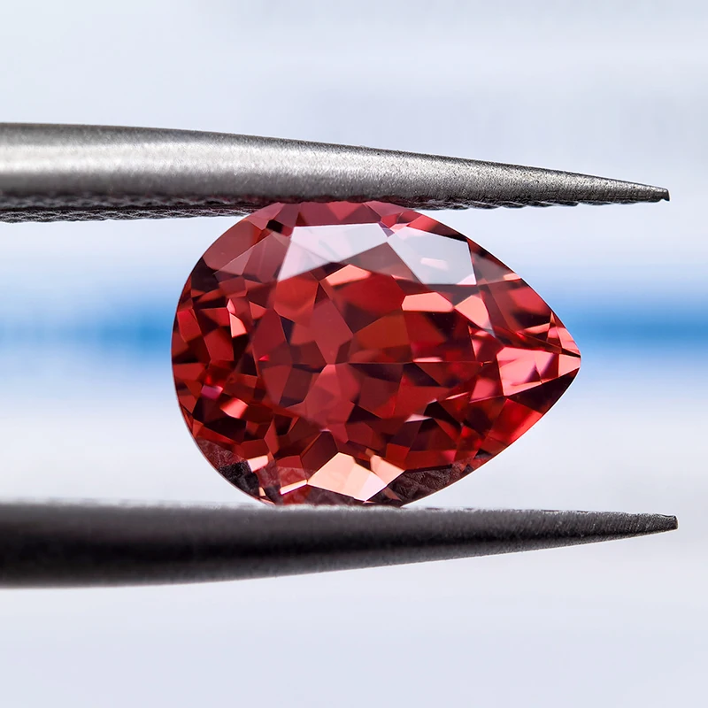 Lab Grown Padparadscha Cushion Cut Fire Lotus Color DIY Charms Jewelry Making Ring Necklace Earrings Main Materials Certificate