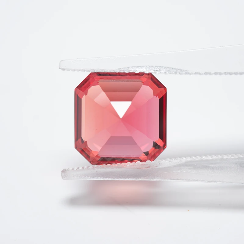 Lab Grown Padparadscha Cushion Cut Fire Lotus Color DIY Charms Jewelry Making Ring Necklace Earrings Main Materials Certificate