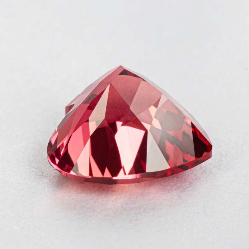 Lab Grown Padparadscha Cushion Cut Fire Lotus Color DIY Charms Jewelry Making Ring Necklace Earrings Main Materials Certificate