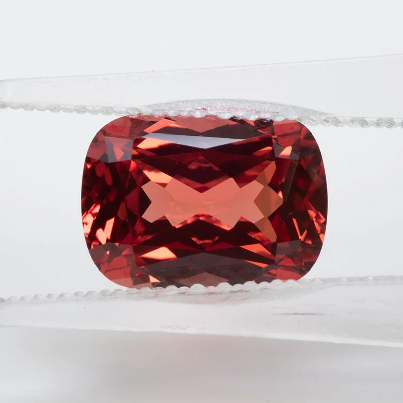 Lab Grown Padparadscha Cushion Cut Fire Lotus Color DIY Charms Jewelry Making Ring Necklace Earrings Main Materials Certificate