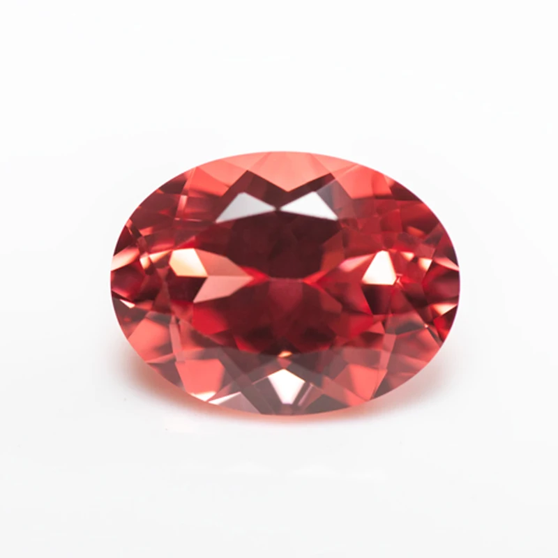 Lab Grown Padparadscha Cushion Cut Fire Lotus Color DIY Charms Jewelry Making Ring Necklace Earrings Main Materials Certificate