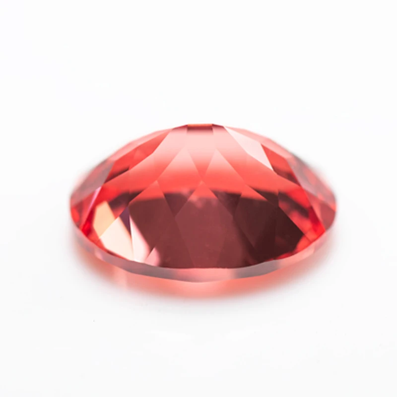 Lab Grown Padparadscha Cushion Cut Fire Lotus Color DIY Charms Jewelry Making Ring Necklace Earrings Main Materials Certificate