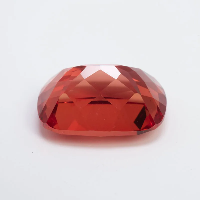 Lab Grown Padparadscha Cushion Cut Fire Lotus Color DIY Charms Jewelry Making Ring Necklace Earrings Main Materials Certificate