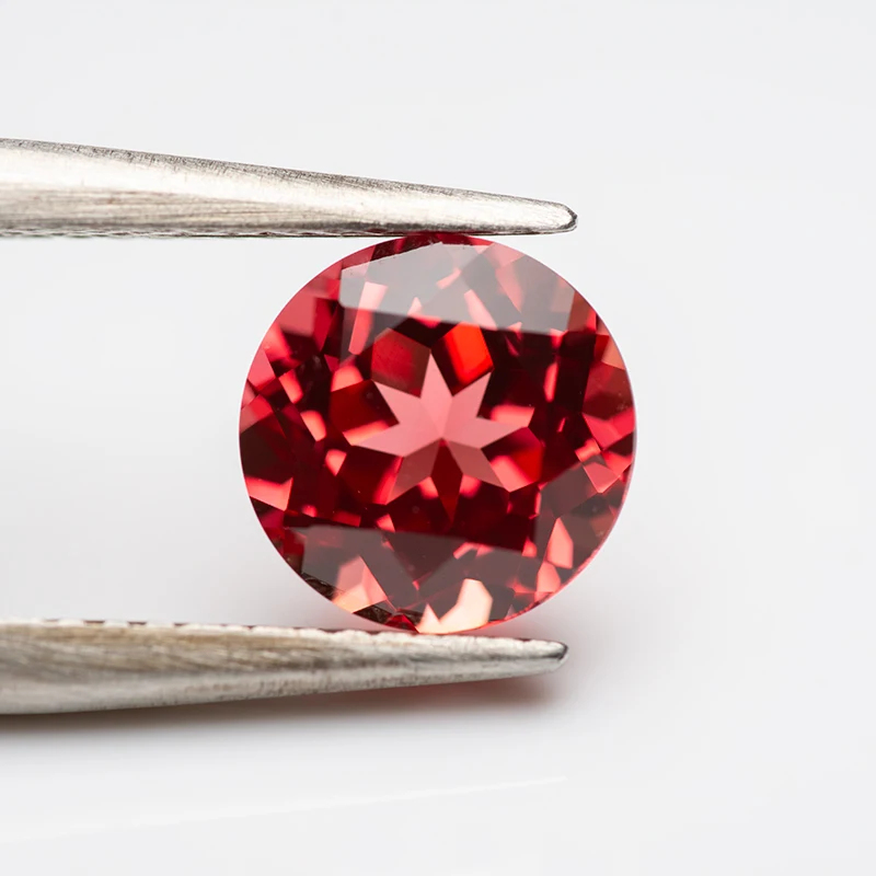 Lab Grown Padparadscha Cushion Cut Fire Lotus Color DIY Charms Jewelry Making Ring Necklace Earrings Main Materials Certificate