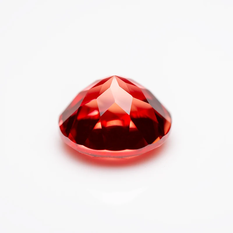 Lab Grown Padparadscha Cushion Cut Fire Lotus Color DIY Charms Jewelry Making Ring Necklace Earrings Main Materials Certificate