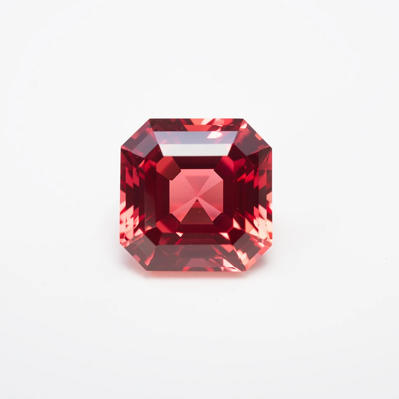 Lab Grown Padparadscha Cushion Cut Fire Lotus Color DIY Charms Jewelry Making Ring Necklace Earrings Main Materials Certificate