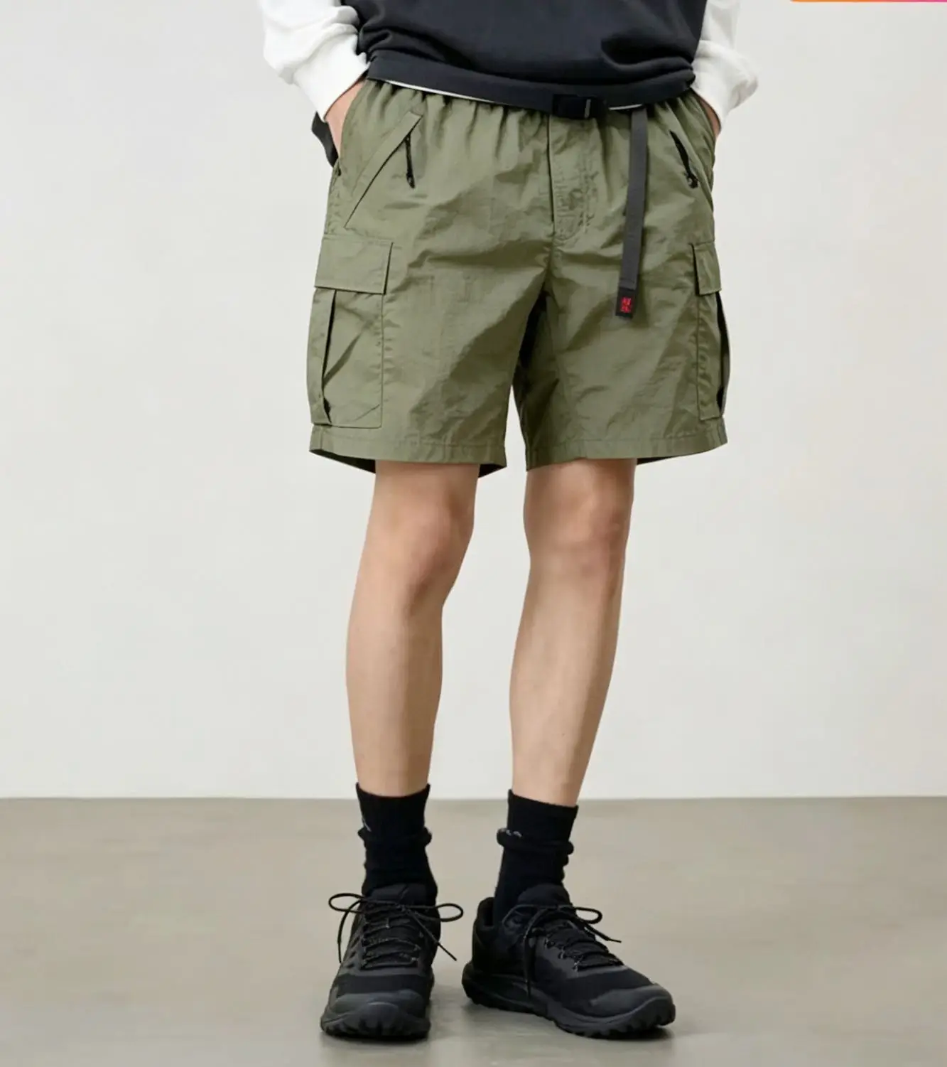 Gramicci Casual Adjustable Nylon Belt Cargo Shorts Japan Men Women High Quality Loose Camping Sunscreen Waterproof Shortpants