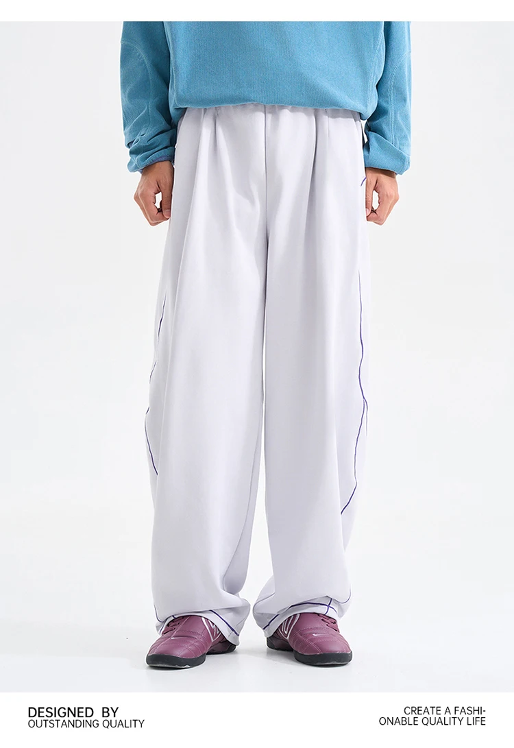 Men Women Mountain Outdoor Quick Dry Wide Leg Sport Pant Sweatpants Joggers Loose Casual Cycling Hiking Baggy Pants Trousers