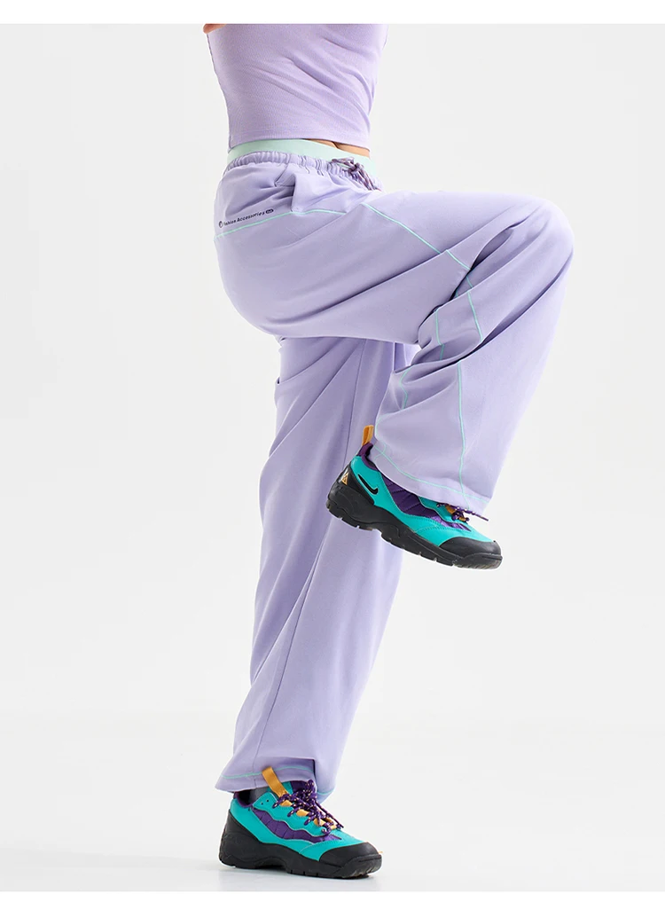 Men Women Mountain Outdoor Quick Dry Wide Leg Sport Pant Sweatpants Joggers Loose Casual Cycling Hiking Baggy Pants Trousers