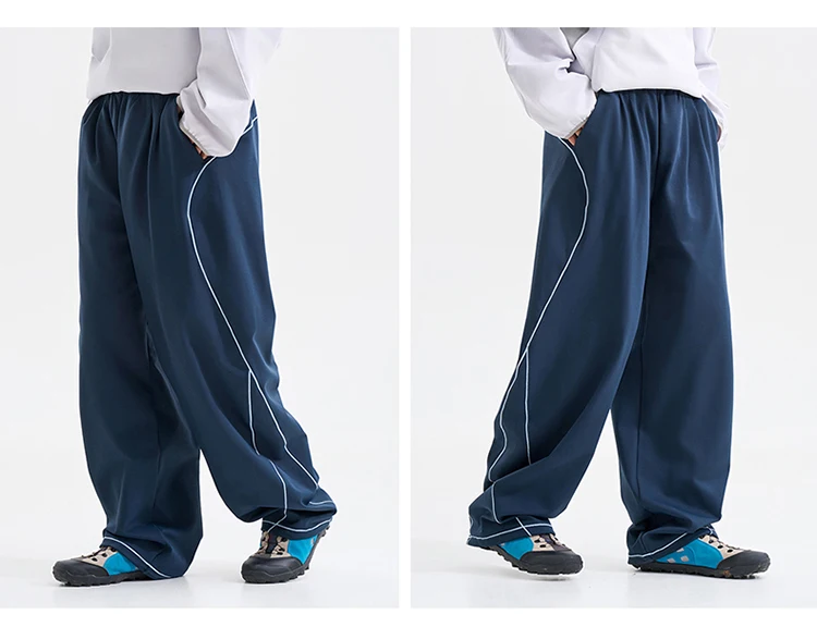 Men Women Mountain Outdoor Quick Dry Wide Leg Sport Pant Sweatpants Joggers Loose Casual Cycling Hiking Baggy Pants Trousers
