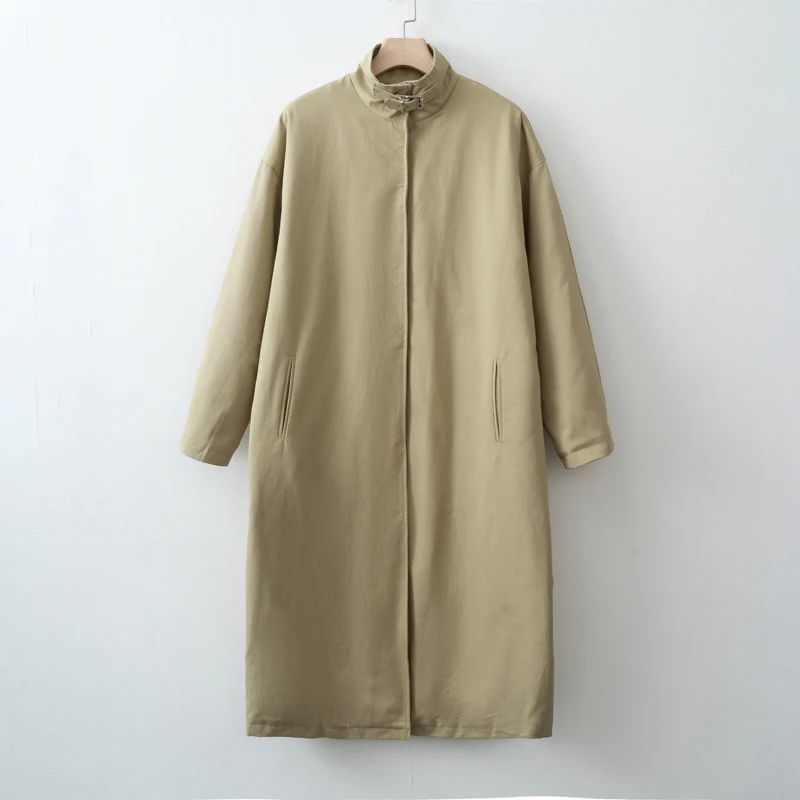2026 Women Autumn Winter Oversized Trench Long coat Stylish Thick Warm Parkas