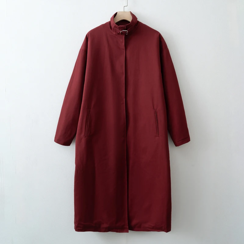 2026 Women Autumn Winter Oversized Trench Long coat Stylish Thick Warm Parkas