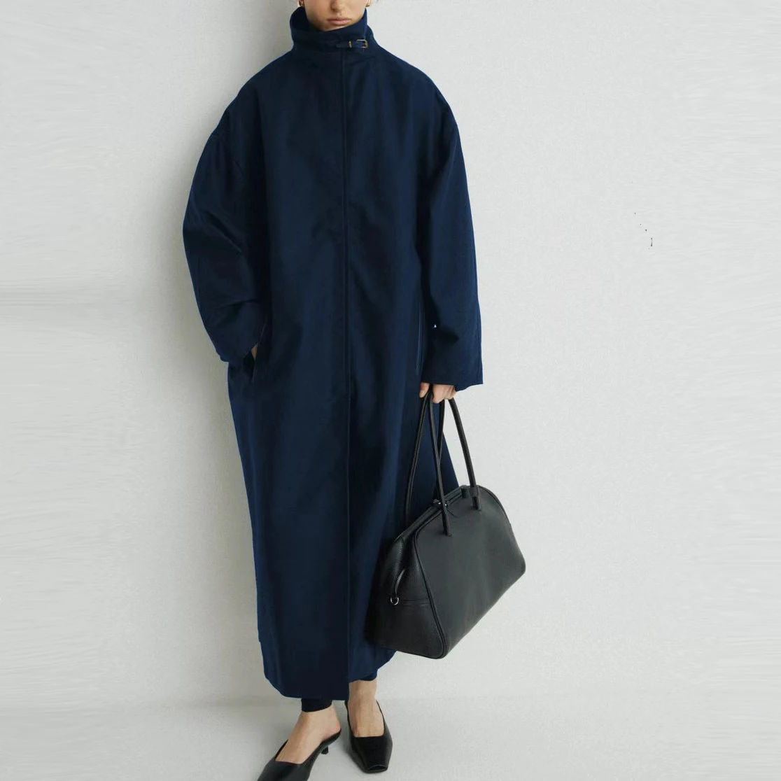 2026 Women Autumn Winter Oversized Trench Long coat Stylish Thick Warm Parkas
