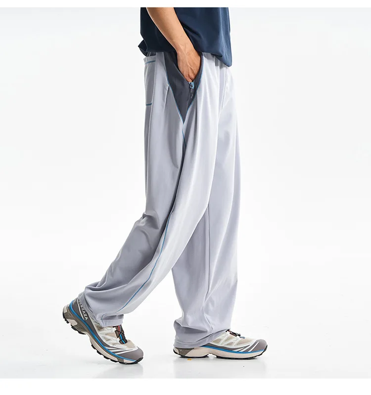 Men Women Outdoor Hiking Quick Dry Loose Casual Sport Trousers Streetwear Lightweight Knitted Pants Unisex Joggers Sweatpants