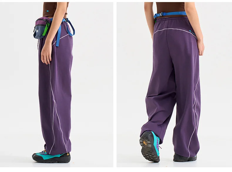 Men Women Outdoor Hiking Quick Dry Loose Casual Sport Trousers Streetwear Lightweight Knitted Pants Unisex Joggers Sweatpants