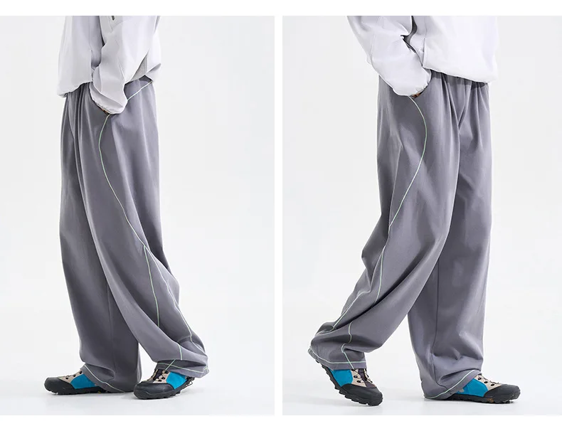 Men Women Outdoor Hiking Quick Dry Loose Casual Sport Trousers Streetwear Lightweight Knitted Pants Unisex Joggers Sweatpants