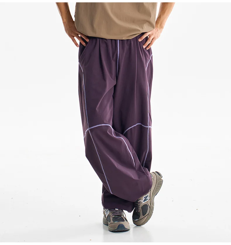 Men Women Outdoor Hiking Quick Dry Loose Casual Sport Trousers Streetwear Lightweight Knitted Pants Unisex Joggers Sweatpants