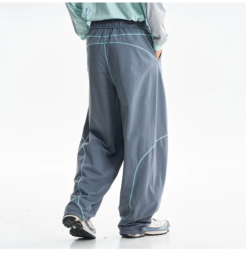 Men Women Outdoor Hiking Quick Dry Loose Casual Sport Trousers Streetwear Lightweight Knitted Pants Unisex Joggers Sweatpants
