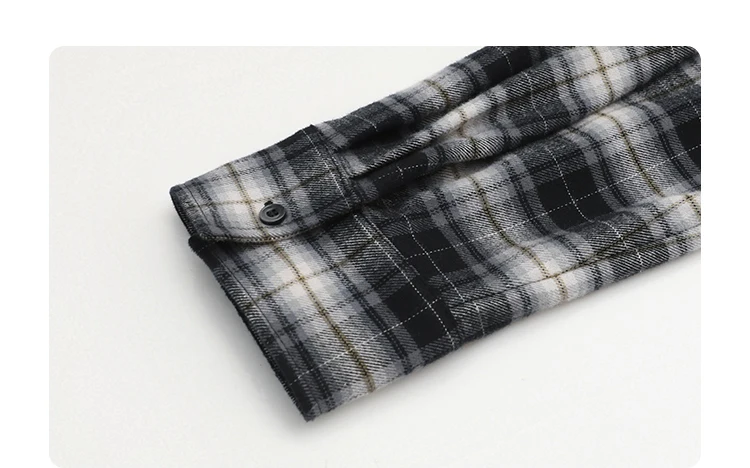 CHIC VEN Korean Women Shirt New Cotton Brushed Hooded Plaid Blouses Long Sleeved Oversize Female Coat Autumn Winter 2025