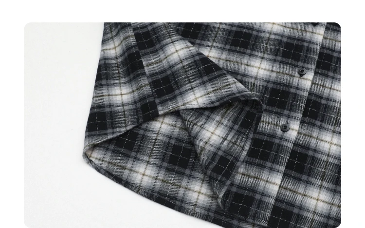 CHIC VEN Korean Women Shirt New Cotton Brushed Hooded Plaid Blouses Long Sleeved Oversize Female Coat Autumn Winter 2025