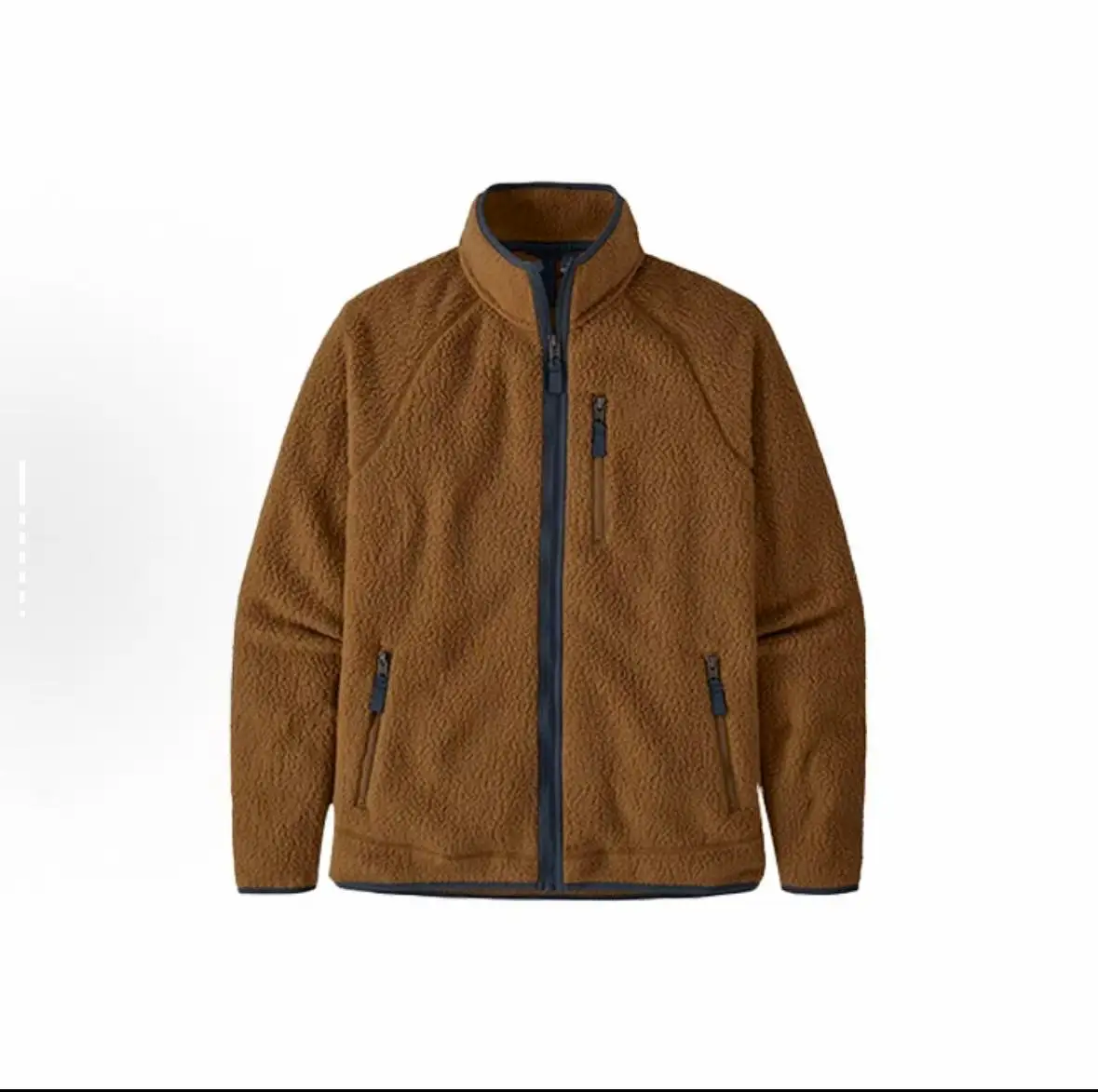 Winter stand collar wool jacket, warm and soft wool fleece, autumn casual jacket, outdoor daily wear, winter jacket for men