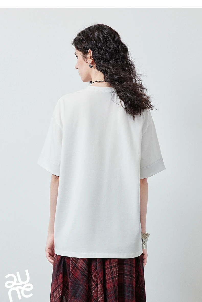 TOYOUTH Women's T Shirt 2026 Summer New Color Blocking Patchwork Short Sleeve Lyocell Pony Print Soft Unique Niche Top
