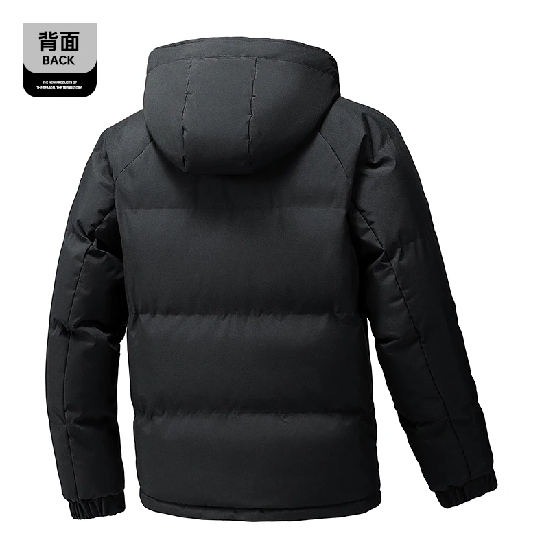 Men's Jacket Stand Collar Mens Parka Winter New Down Jacket Fleece Warm Jackets Men Business Leisure Coat Baseball Coats 8891
