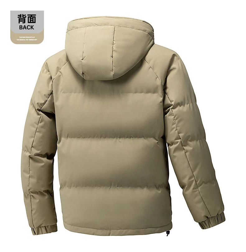 Men's Jacket Stand Collar Mens Parka Winter New Down Jacket Fleece Warm Jackets Men Business Leisure Coat Baseball Coats 8891