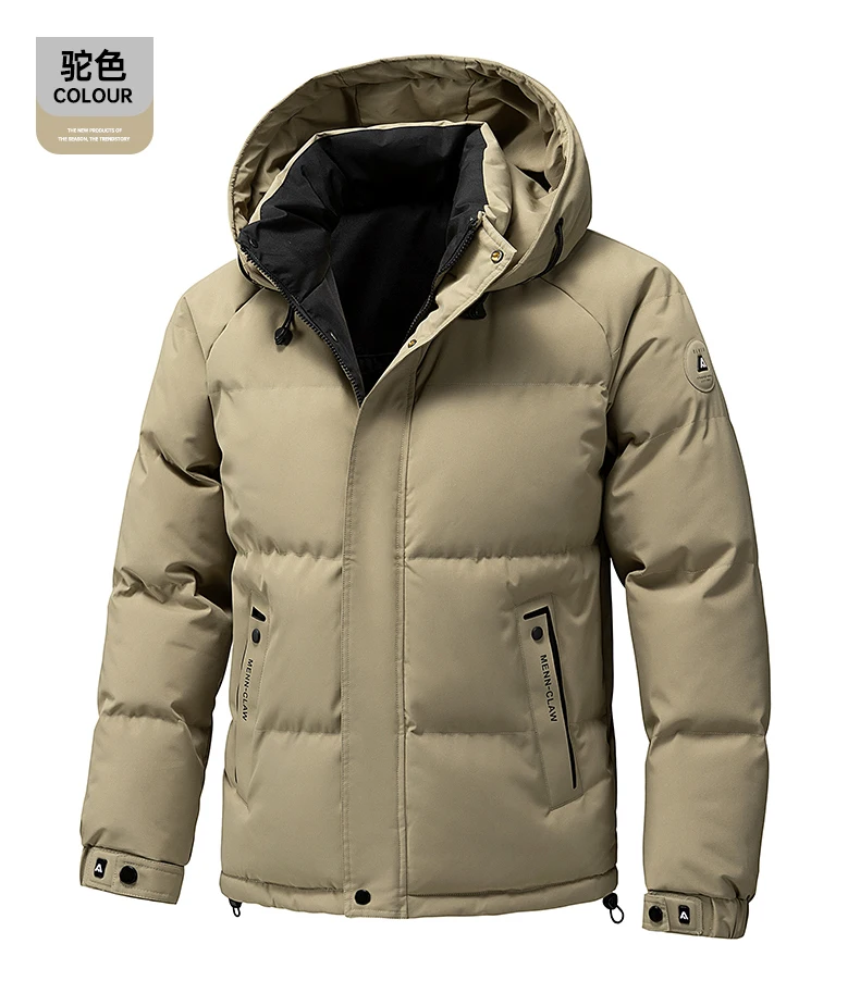 Men's Jacket Stand Collar Mens Parka Winter New Down Jacket Fleece Warm Jackets Men Business Leisure Coat Baseball Coats 8891