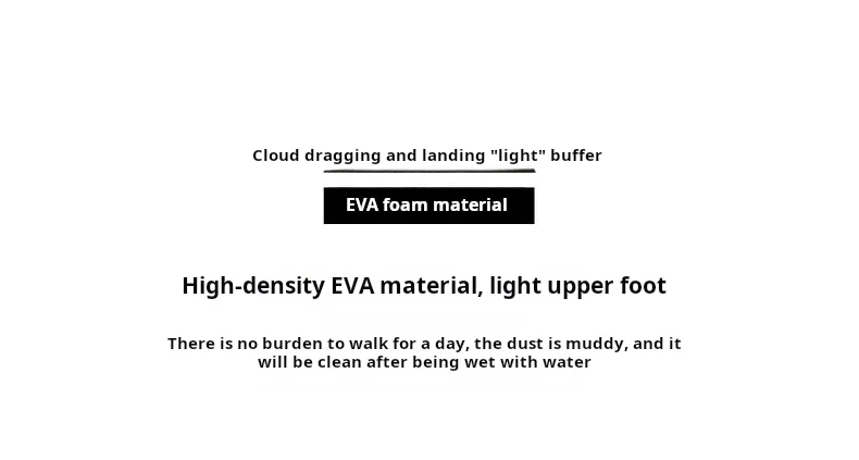 Maden New Casual Letters Non-slip Chef Shoes Men's Summer Outdoor Black Thick Sole Slippers EVA Waterproof Clogs Fishing Shoes