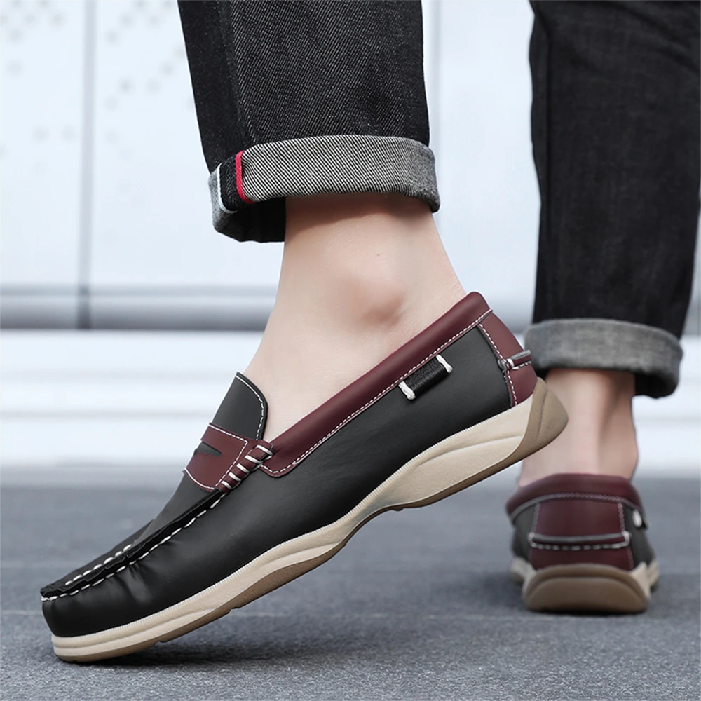 Men's Business Casual Loafers Shoes for Office Travel And Vacation Durable Elegant TPR Outsole Formal Shoes