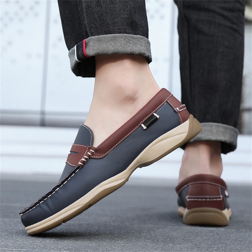 Men's Business Casual Loafers Shoes for Office Travel And Vacation Durable Elegant TPR Outsole Formal Shoes