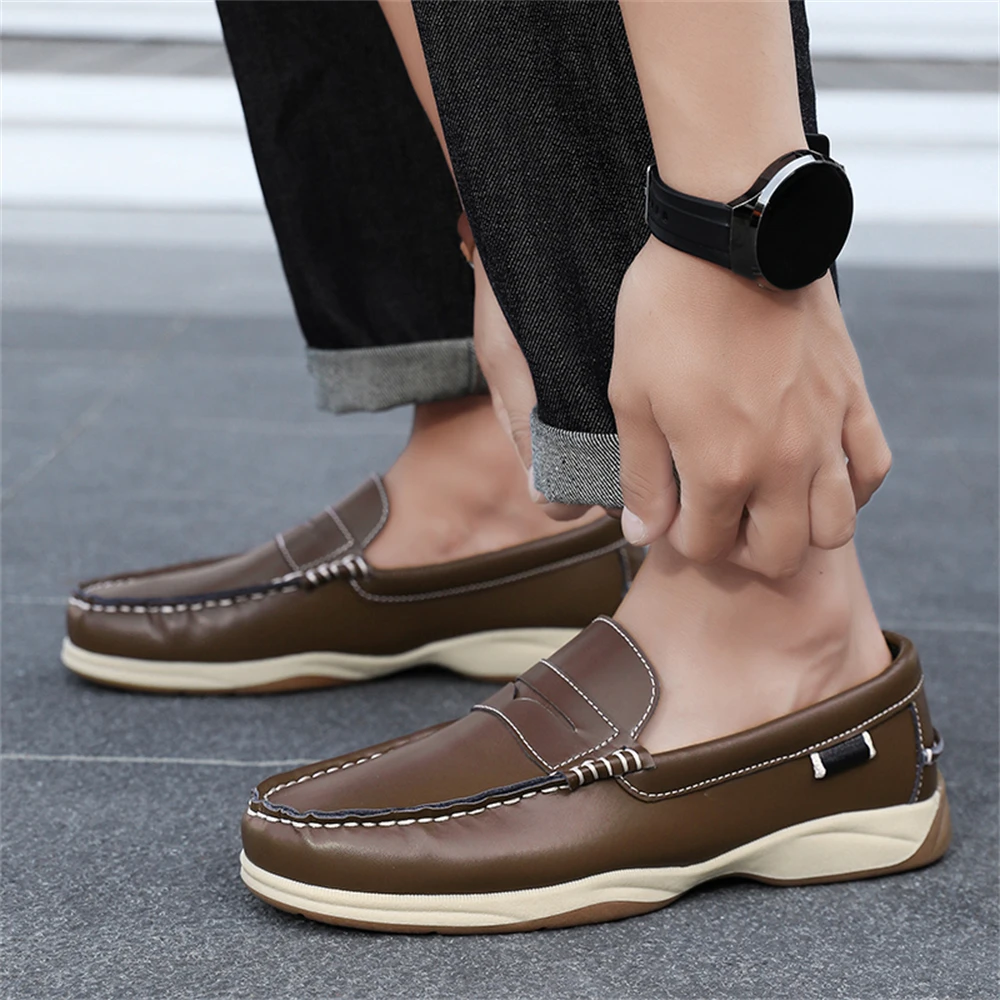 Men's Business Casual Loafers Shoes for Office Travel And Vacation Durable Elegant TPR Outsole Formal Shoes